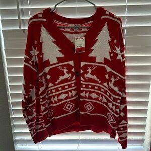 Red Ugly Christmas sweater brand new, never worn.